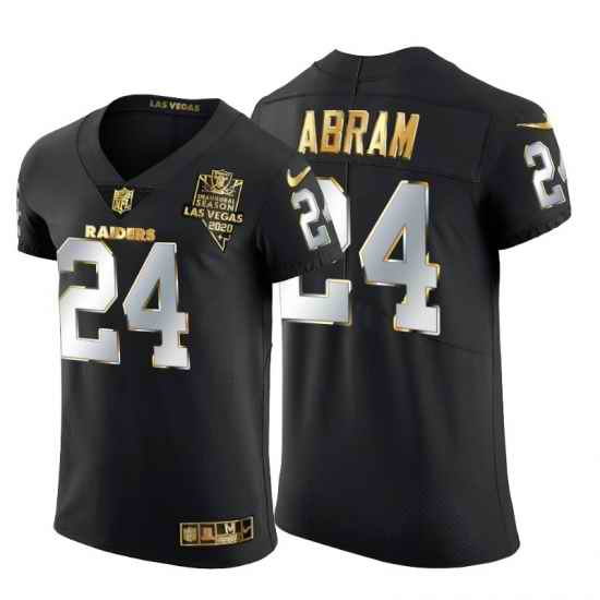 Las Vegas Raiders 24 Johnathan Abram Men Nike Black Edition Vapor Untouchable Elite NFL Jersey